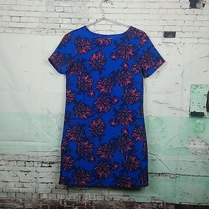 J. Crew Printed Short-Sleeve Floral Print Dress